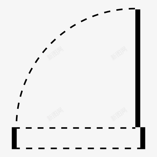 门建筑平面图建筑图标svg_新图网 https://ixintu.com 建筑 建筑图纸 建筑平面图 门 门平面图 鸟瞰图