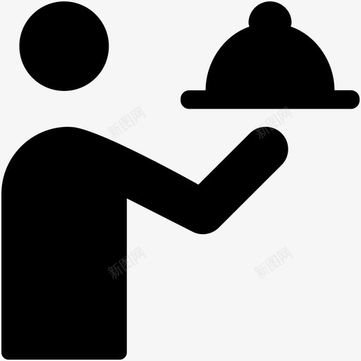 服务员管家礼宾图标svg_新图网 https://ixintu.com 服务员 礼宾 管家 网络和用户界面字体图标 餐饮服务