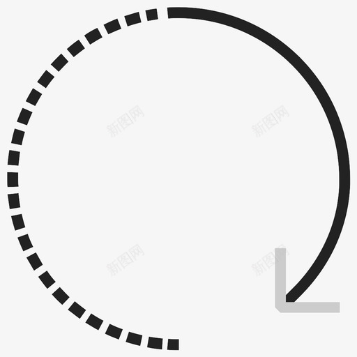 旋转顺时针循环图标svg_新图网 https://ixintu.com 循环 旋转 顺时针 顺时针旋转