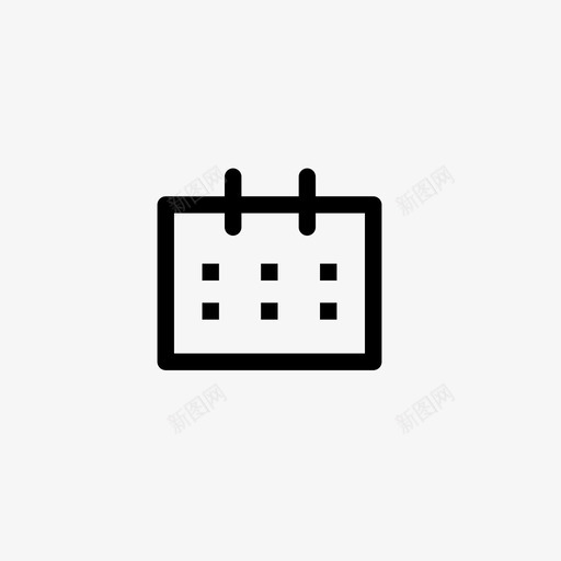 日历日期日日历图标svg_新图网 https://ixintu.com 日历 日日历 日期 日程表 月历 移动用户界面细线