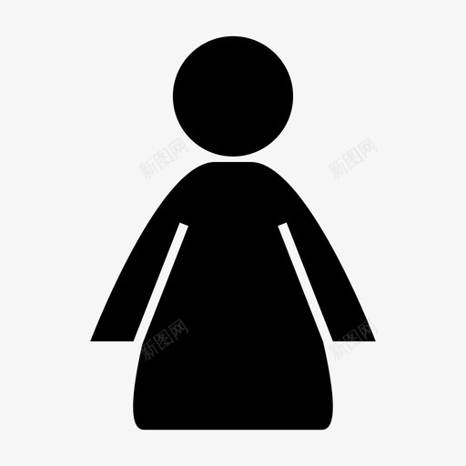 女人洗澡符号图标svg_新图网 https://ixintu.com 厕所 女人 洗澡 符号
