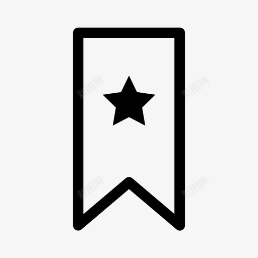 星星书签收藏夹便笺图标svg_新图网 https://ixintu.com 便笺 应用图标集1 收藏夹 星星书签 记住