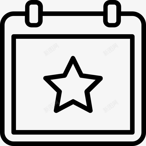 日历日期日程表图标svg_新图网 https://ixintu.com 挂历 教育线图标 日历 日期 日程表 时间表