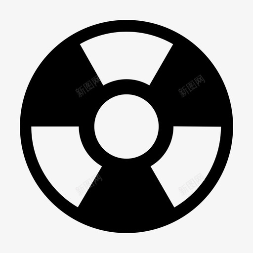 放射性警告危险能源图标svg_新图网 https://ixintu.com 危险 工业 放射性警告 有毒 核 能源