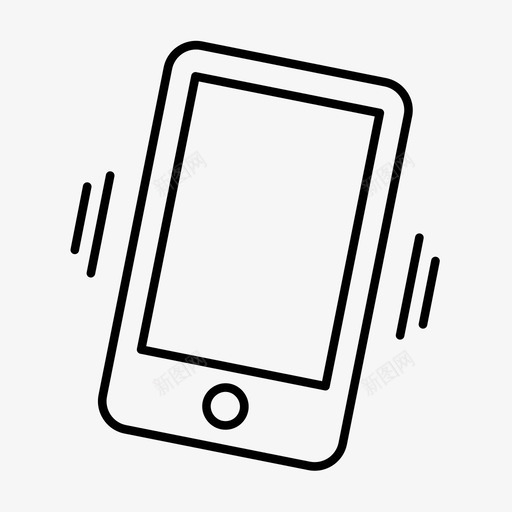 振动模式呼叫通知图标svg_新图网 https://ixintu.com 呼叫 振动模式 电话 通知