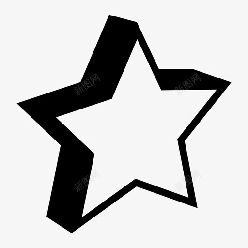 明星徽章最爱图标svg_新图网 https://ixintu.com 徽章 明星 最爱 等级 费率 阴影图标