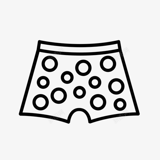 内衣拳击短裤裤子图标svg_新图网 https://ixintu.com 内衣 内裤 拳击短裤 裤子