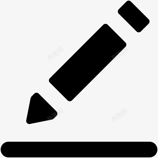 铅笔合成蜡笔图标svg_新图网 https://ixintu.com web和用户界面字体图标 书写 合成 编辑 蜡笔 铅笔