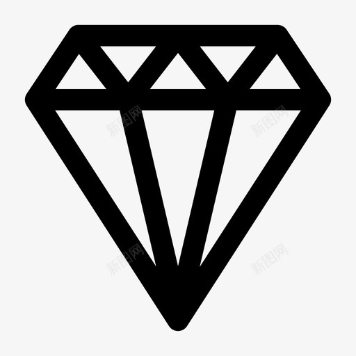 采购产品钻石时装宝石图标svg_新图网 https://ixintu.com 宝石 挂件 时装 珠宝 采购产品钻石