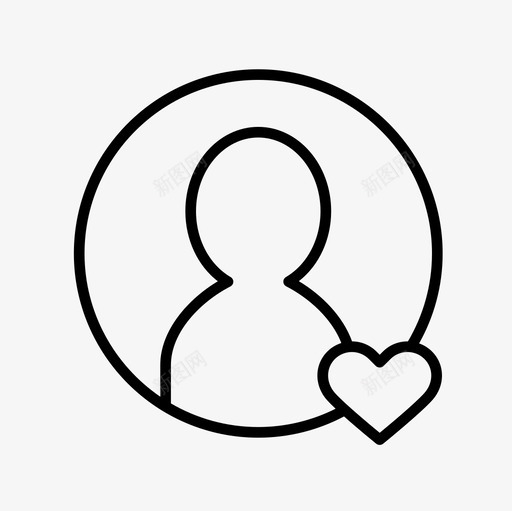 用户爱最爱的人喜欢的用户图标svg_新图网 https://ixintu.com 喜欢的用户 最爱的人 标记人 爱的用户 用户爱 用户细线图标集