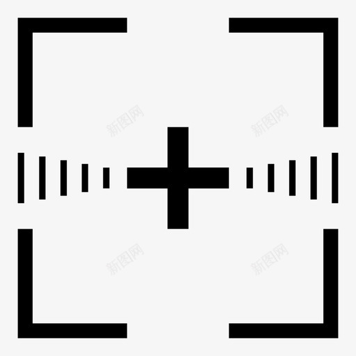 十字准线瞄准指针图标svg_新图网 https://ixintu.com 十字准线 取景器 指针 目标 瞄准