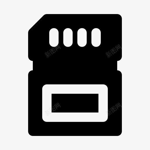 安全数字卡消费电子产品设备图标svg_新图网 https://ixintu.com 安全数字卡 消费电子产品 电子设备 硬件 设备