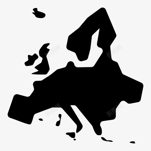 欧洲英国大陆图标svg_新图网 https://ixintu.com 世界 大洲 大陆 意大利 欧洲 英国 陆地
