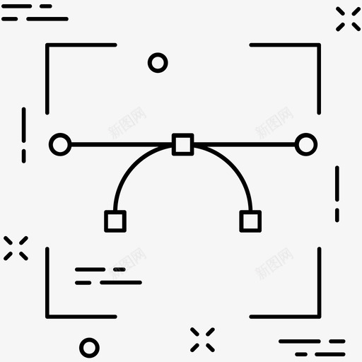 贝塞尔工具钢笔贝塞尔钢笔工具图标svg_新图网 https://ixintu.com 杂项图标2 贝塞尔工具 钢笔工具 钢笔贝塞尔
