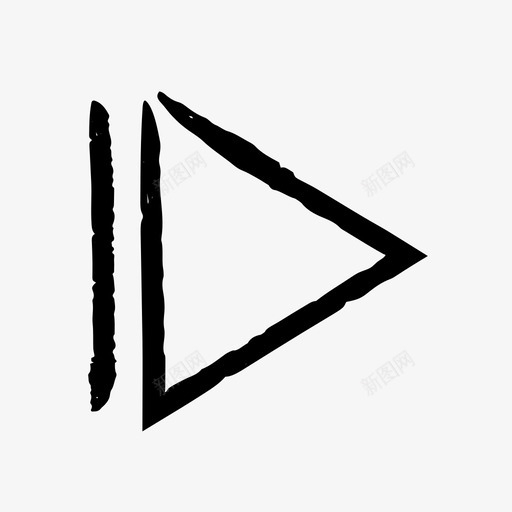 游戏箭头手绘箭头图标svg_新图网 https://ixintu.com 手绘箭头 游戏 箭头 草图箭头