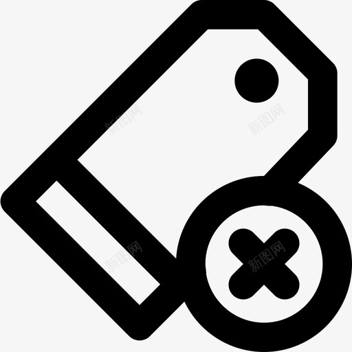 删除标签通信交互图标svg_新图网 https://ixintu.com smashicons交互md大纲 交互 价格标签 删除标签 界面 通信