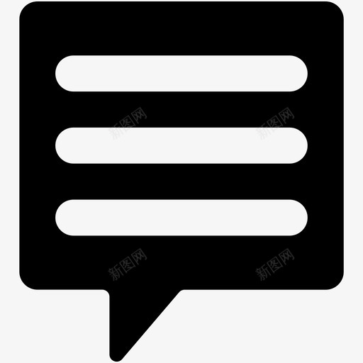 语音气泡聊天气泡聊天图标svg_新图网 https://ixintu.com web和用户界面字体图标 消息 聊天 聊天气泡 评论 语音气泡