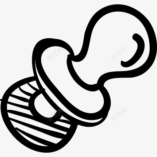 奶嘴玩具手绘详图图标svg_新图网 https://ixintu.com 奶嘴 手绘详图 玩具
