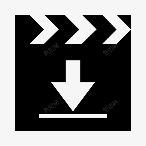 剪辑保存图标svg_新图网 https://ixintu.com 上传 下载 保存 剪辑 电影 网络图标