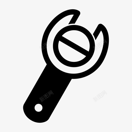 工具设置扳手图标svg_新图网 https://ixintu.com 工具 扳手 设置