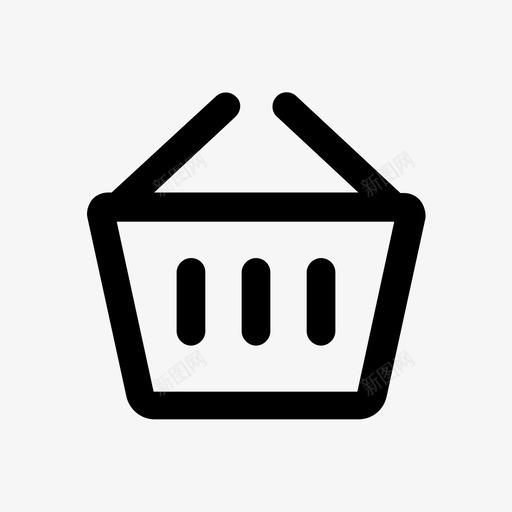购物篮购物袋商店图标svg_新图网 https://ixintu.com 商店 购物篮 购物袋
