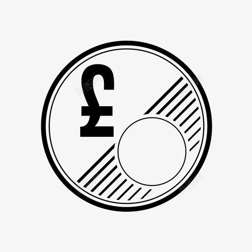 英镑硬币货币英镑图标svg_新图网 https://ixintu.com 英镑 英镑硬币 货币