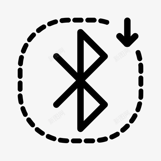 蓝牙数据设备图标svg_新图网 https://ixintu.com 数据 无线 蓝牙下载 设备