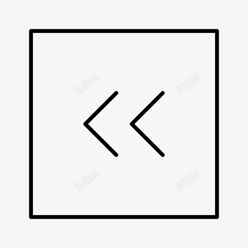 倒带箭头方向图标svg_新图网 https://ixintu.com 倒带 方向 方式 移动 箭头