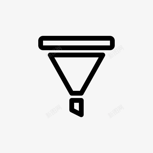 漏斗过滤器营销图标svg_新图网 https://ixintu.com 新的各种图标 漏斗 网络 营销 过滤器 销售