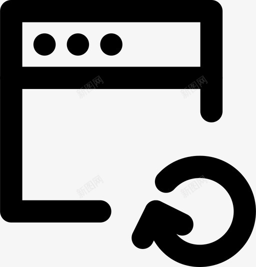 刷新窗口通信交互图标svg_新图网 https://ixintu.com smashicons交互md大纲 交互 刷新窗口 界面 通信