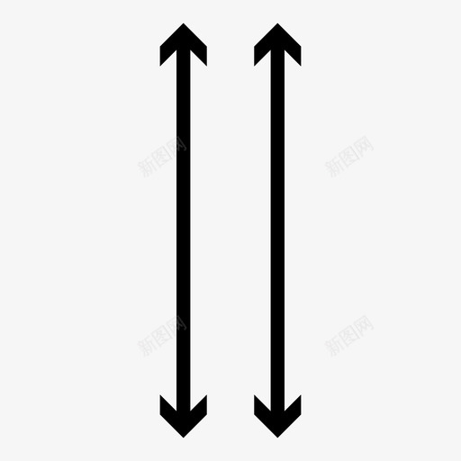 平行箭头方向双箭头图标svg_新图网 https://ixintu.com 双箭头 平行箭头 方向 移动