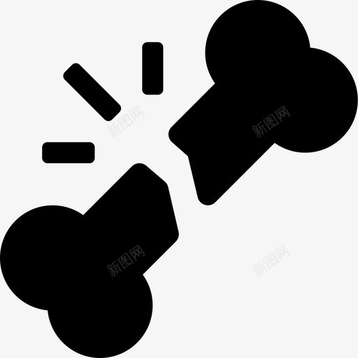 骨折事故解剖图标svg_新图网 https://ixintu.com 事故 受伤 急诊 股骨 药物填充 解剖 骨折