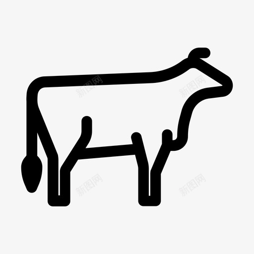 牛牛肉农场图标svg_新图网 https://ixintu.com 农场 牛 牛肉