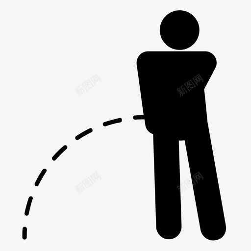 小便伙计厕所图标svg_新图网 https://ixintu.com 伙计 厕所 小便