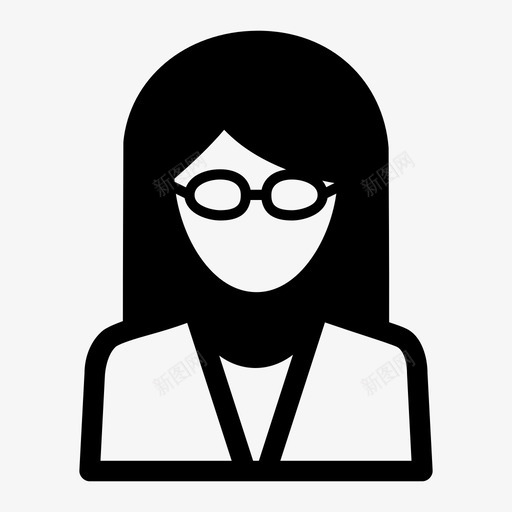 秘书助理女图标svg_新图网 https://ixintu.com 助理 女 秘书