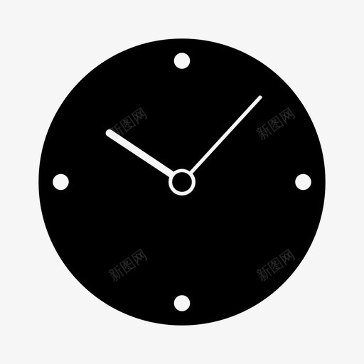 时钟钟面小时图标svg_新图网 https://ixintu.com 小时 手表 时钟 时间 钟面