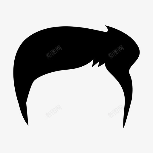 头发假发身体部位图标svg_新图网 https://ixintu.com 假发 头发 身体部位