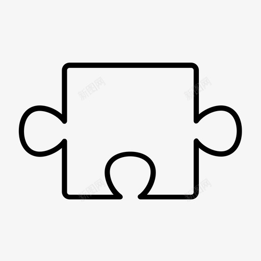 拼图令人费解图标svg_新图网 https://ixintu.com 令人费解 拼图