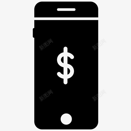 移动货币移动支付移动电话图标svg_新图网 https://ixintu.com 移动技术 移动支付 移动电话 移动货币