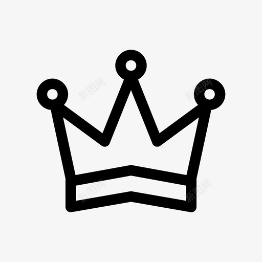 皇冠国王王子图标svg_新图网 https://ixintu.com 国王 王子 皇冠 皇室