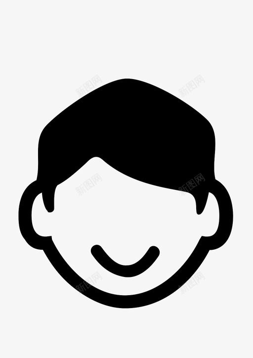 微笑化身脸图标svg_新图网 https://ixintu.com 化身 微笑 脸