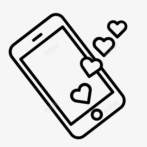 短信聊天爱情图标svg_新图网 https://ixintu.com 情人节 爱情 爱情短信 电话 短信 聊天