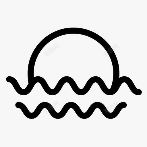 太阳天气天气预报图标svg_新图网 https://ixintu.com 天气 天气预报 太阳