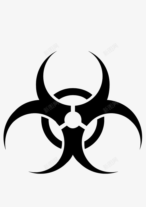 生物危害化学图标svg_新图网 https://ixintu.com 化学 生物危害
