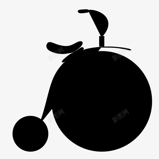 复古自行车运输复古图标svg_新图网 https://ixintu.com 复古 复古自行车 车轮 运输