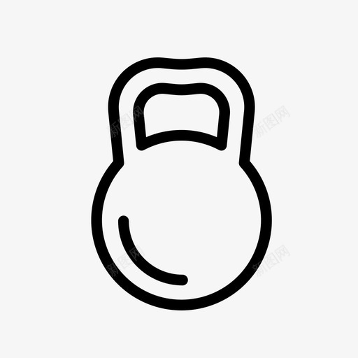 壶铃鲍伯货物图标svg_新图网 https://ixintu.com 壶铃 平衡 货物 运动 重量 鲍伯
