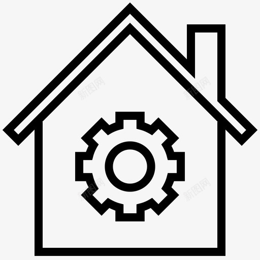 属性配置建筑图标svg_新图网 https://ixintu.com 住宅 属性配置 建筑 规划 设计 项目