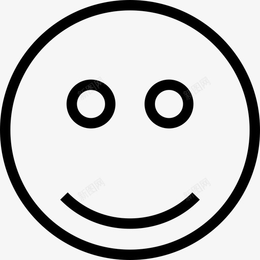 微笑表情感觉图标svg_新图网 https://ixintu.com ios网络用户界面线图标 喜欢 微笑 快乐 感觉 表情
