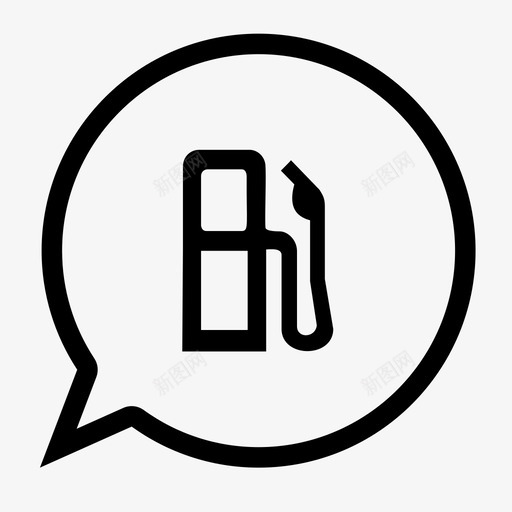 汽油聊天bubletalk图标svg_新图网 https://ixintu.com buble chattalk talk 汽油聊天