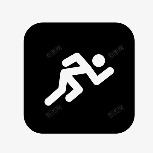 跑步各种运动奥运会图标svg_新图网 https://ixintu.com 各种运动 奥运会 跑步
